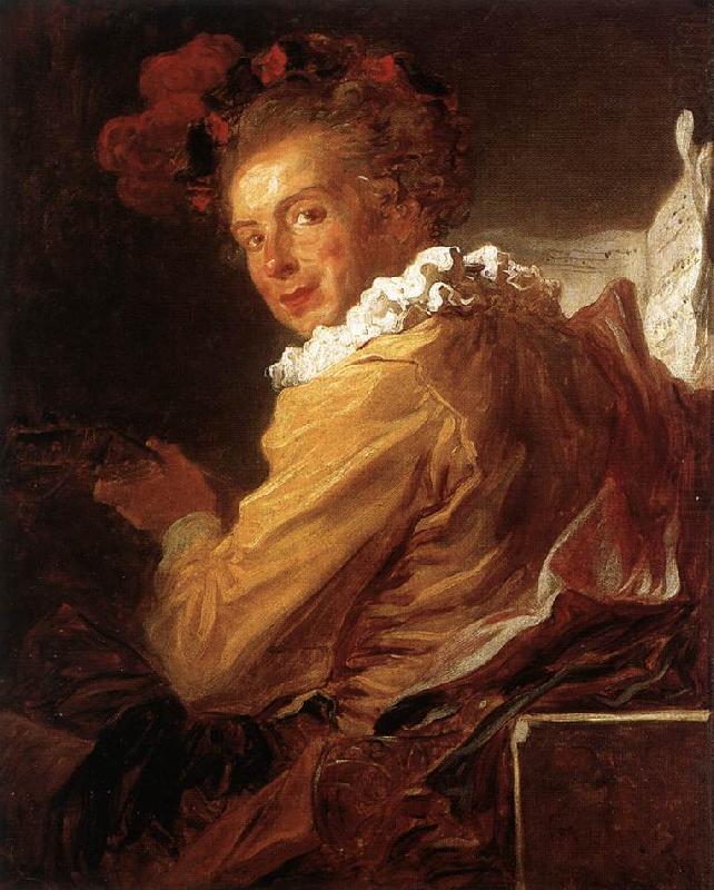 Jean Honore Fragonard Man Playing an Instrument china oil painting image